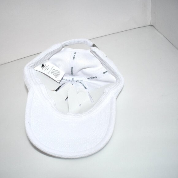 New Balance Unisex Terry 6 Panel Classic Hat, One Size, White, NWT - Picture 4 of 4